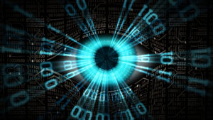 Big brother electronic eye concept, technologies for the global surveillance, security of computer systems and networks