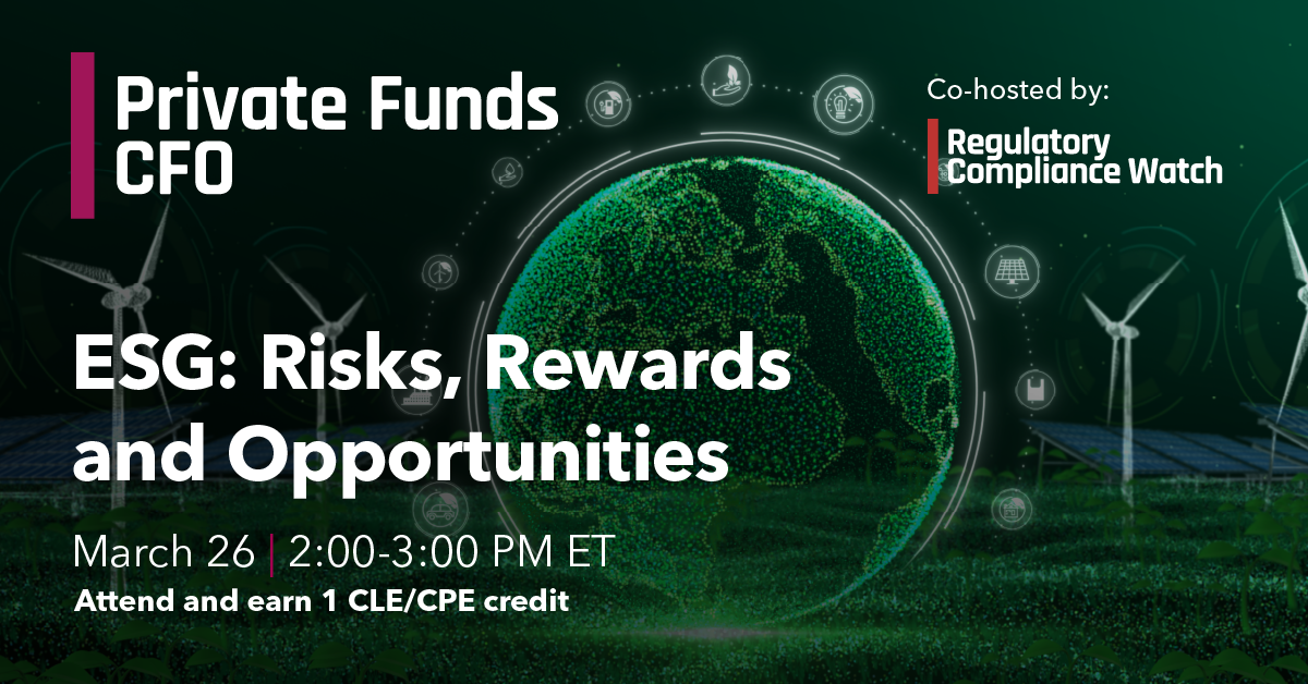 ESG: Risks, Rewards and Opportunities