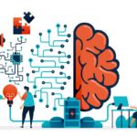 Illustration for concept of using artificial intelligence (AI) for problem solving.