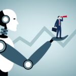 Private capital, don’t rebrand for 401(k) savers Photo illustrating use of AI to see future business trends.