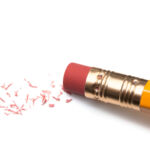 Pencil Eraser on white.