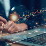 CFO joins fund admin founded and led by CFOs Stock market or forex trading graph and candlestick chart suitable for financial investment concept. Economy trends background for business ideas and all artwork design. Abstract finance background