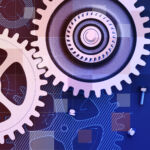 Cogs turn depicting the operations systems under the service, for the Private Markets 2030 Artificial Intelligence theme