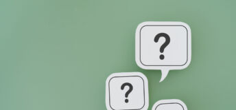 An illustration of icons with question marks.