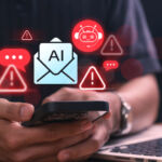 In the Loop: Truth and consequences, AI edition AI email automation danger warning displayed on smartphone, indicating chatbot communication risks, data vulnerabilities, and system error alerts in intelligent message management environments.