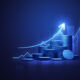 SECโs reporting overhaul may complicate valuations Blue money business graph finance chart diagram on economy 3d coin background with growth financial data concept or investment market profit bar and success market stock technology currency report.